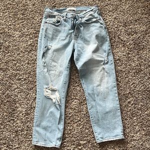 Abercrombie and Fitch Mid Rise Boyfriend Jeans